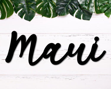 Maui Metal Sign